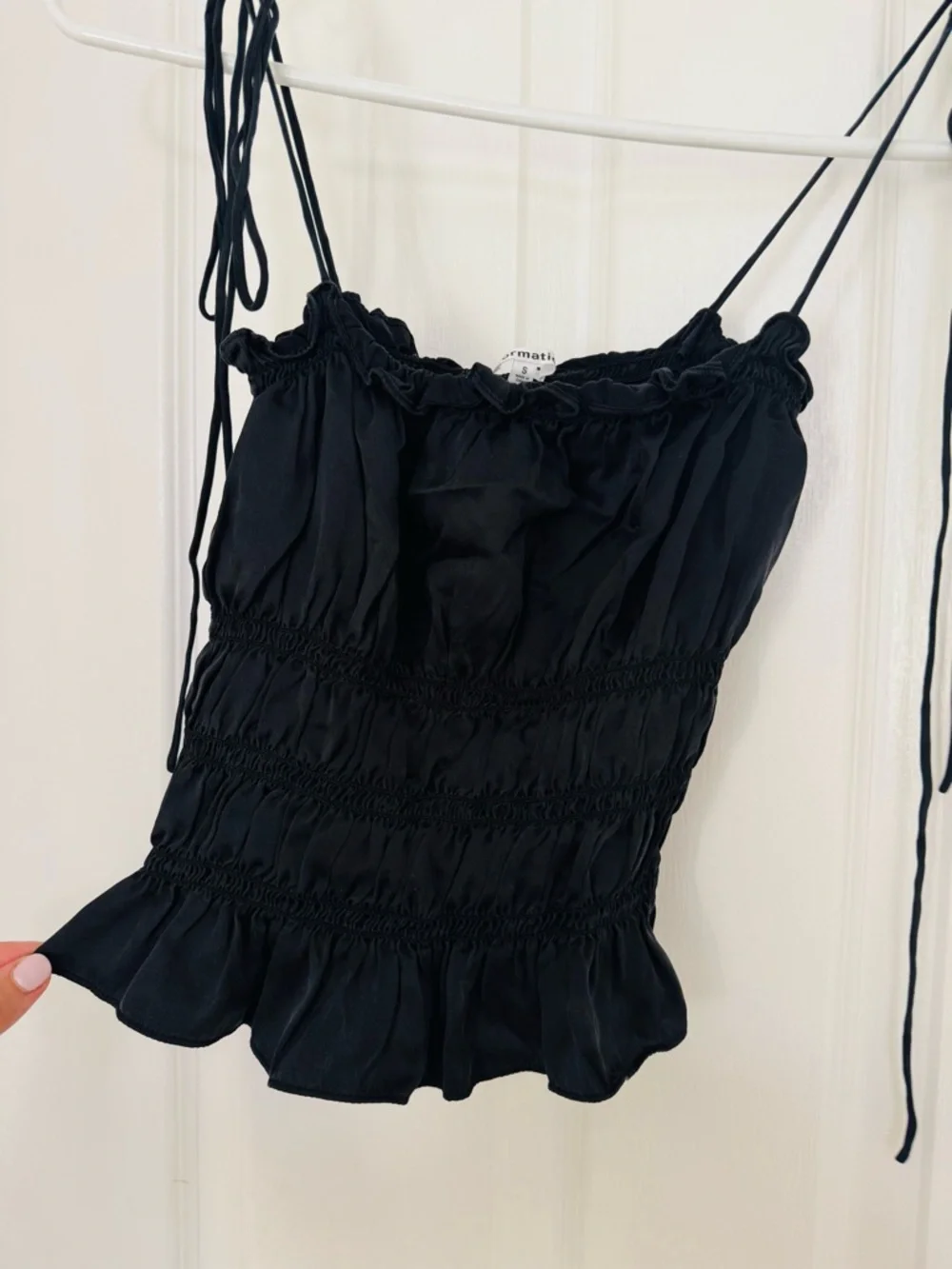 🖤 Reformation viviane black silk top. - Picture 7 of 7